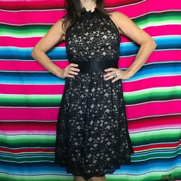 Banana Republic Dresses & Skirts - SALE Banana R Lace DressMock Neck Cummerbund Coc